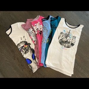 Justice Tees, 20/22 Plus - Lot of Six